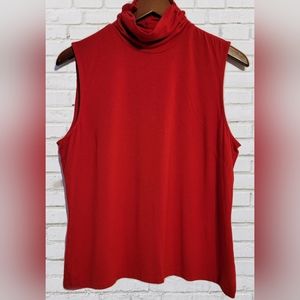 Preswick & Moore Red Turtleneck Tank Size Large